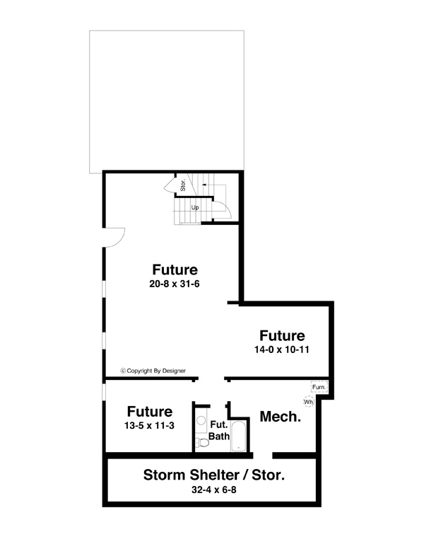 Lower Level image of BERKLEY House Plan